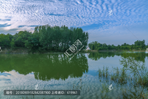 碧水藍(lán)天青州堯王湖風(fēng)景