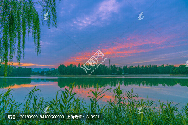 青州南陽(yáng)湖晚霞