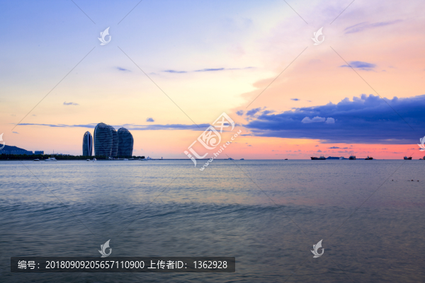 海南三亞灣風(fēng)光