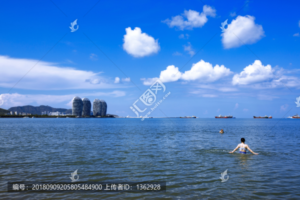 海南三亞灣風(fēng)光