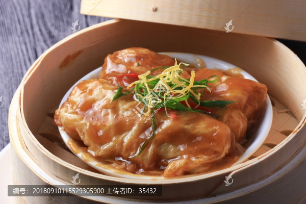 鮑汁腐皮卷