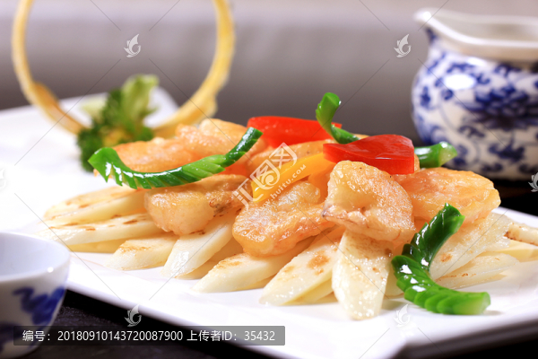 山藥燒蝦仁