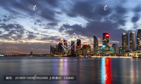 青島五四廣場城市夜景