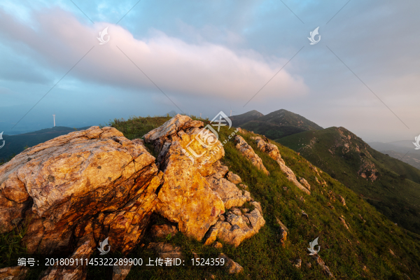 青山石頭早晨