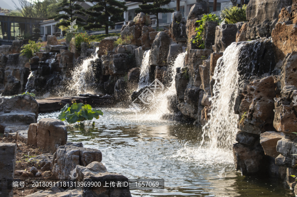 假山瀑布景觀