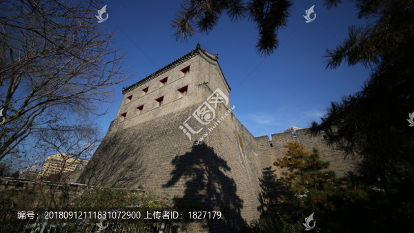 北京明城墻城樓
