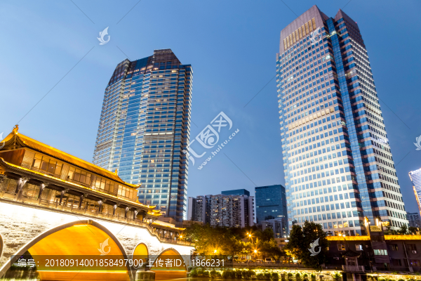 成都九眼橋夜景