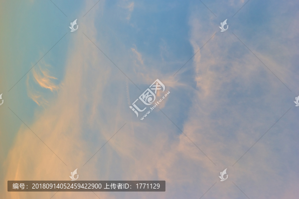 晚霞夕陽白云