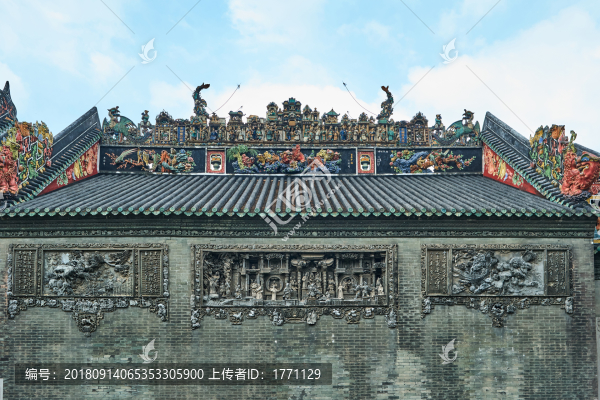 灰塑彩雕