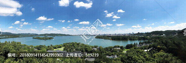 杭州西湖全景圖