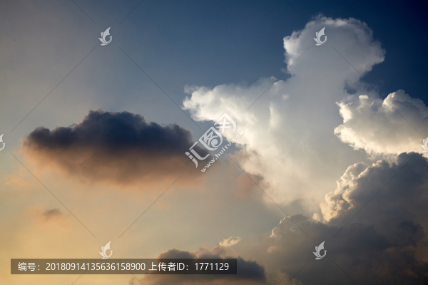 黃昏夕陽(yáng)天空