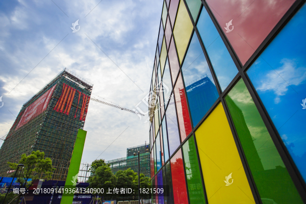 商場,五彩,色彩,建筑,大樓