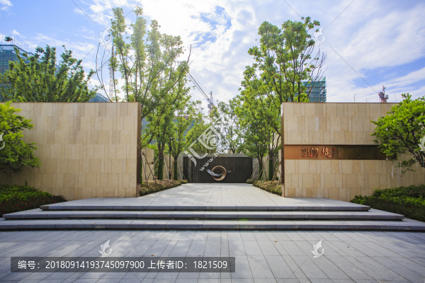 地面,道路,小區(qū),住宅,高檔