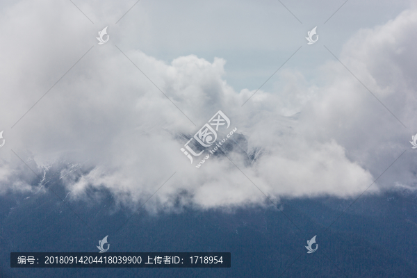 中國西藏林芝波密雪山云海20