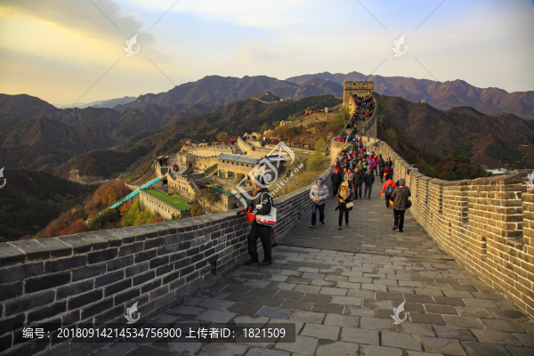 北京,八達嶺,長城,古建筑,城樓,城墻,臺階