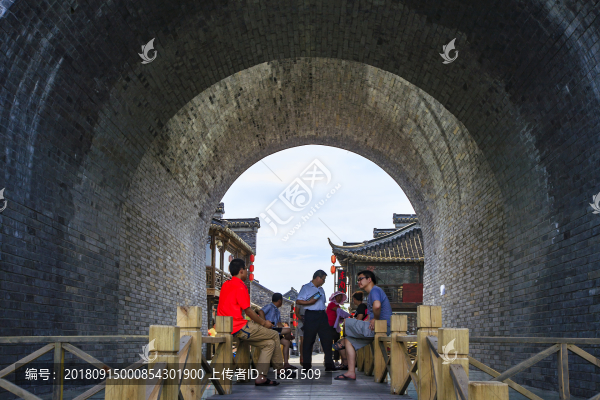 江蘇,揚(yáng)州,東關(guān)古渡,古鎮(zhèn),城門,城墻