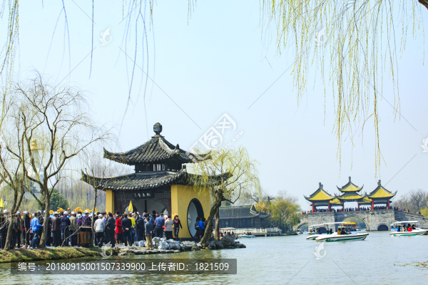 江蘇,揚(yáng)州,瘦西湖,春天,旅游