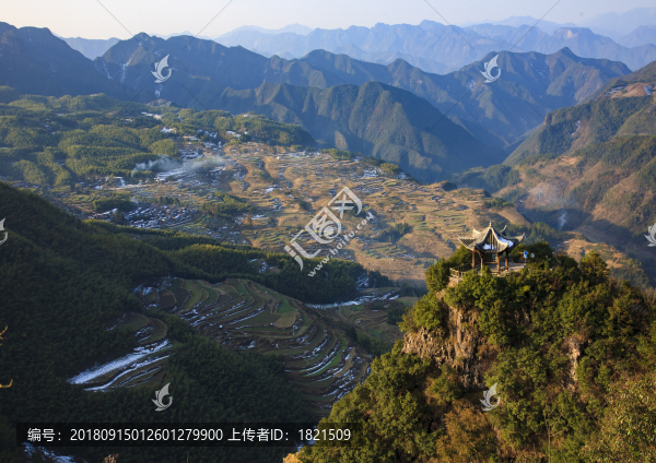 浙江,麗水,遂昌,南尖巖,景區(qū),森林,云海,山村