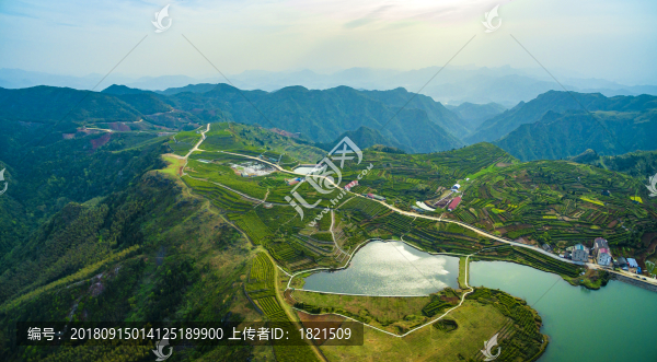 浙江,臺(tái)州,臨海,蘭田山,茶園,山村,山谷