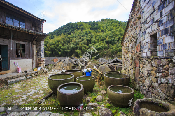 浙江,臺(tái)州,臨海,小芝鎮(zhèn),古村,山村,村莊