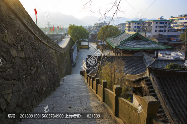 浙江,臺州,臨海,江南長城,臺州府城墻,古建筑,古長城,古城,塔,龍興寺