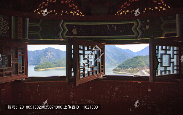 浙江,臺州,臨海,涌泉,牛頭山,水庫,船,公園,大壩