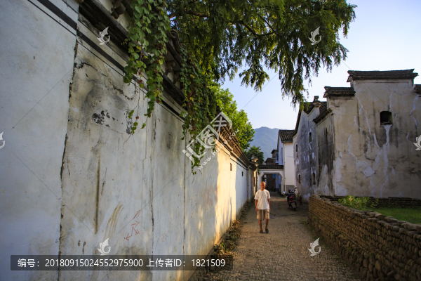 浙江,杭州,富陽市,龍門古鎮(zhèn),古建筑,江南,傳統(tǒng),民居,孫權(quán)故里