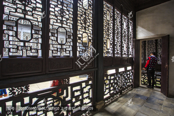 浙江,湖州,南潯古鎮(zhèn),古建筑,江南,水鄉(xiāng),船,民居,雨,清明,河道