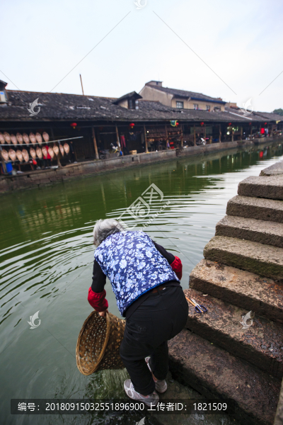 浙江,紹興,安昌古鎮(zhèn),臘味,水鄉(xiāng),江南,古建筑,傳統(tǒng),老街