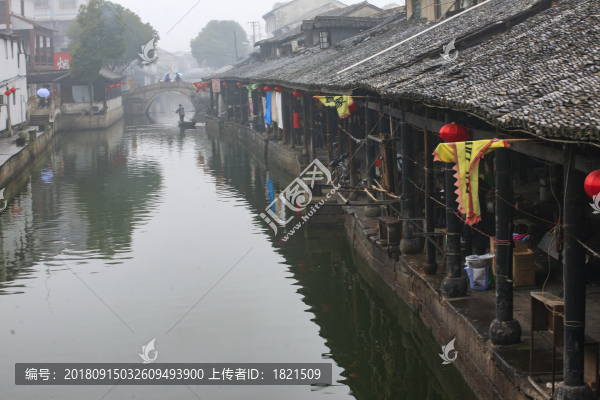 浙江,紹興,安昌古鎮(zhèn),臘味,水鄉(xiāng),江南,古建筑,傳統(tǒng),老街