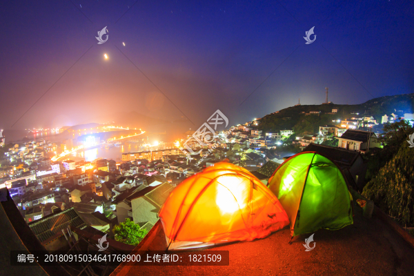浙江,舟山,嵊山,海島,橋,海面,俯瞰,漁村,全景