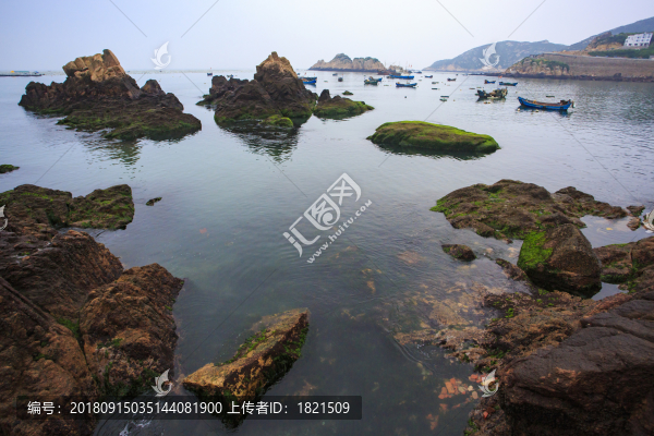 浙江,舟山,嵊泗,枸杞島,海島,海灣,船,碼頭,沙灘,礁石,海浪,漁村