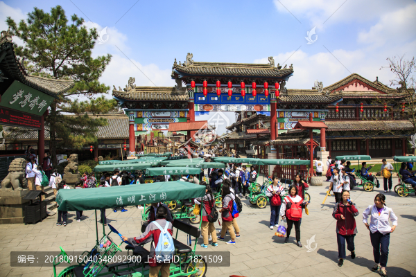 浙江,金華,東陽,橫店影視城,景區(qū),秦王宮,清明上河圖