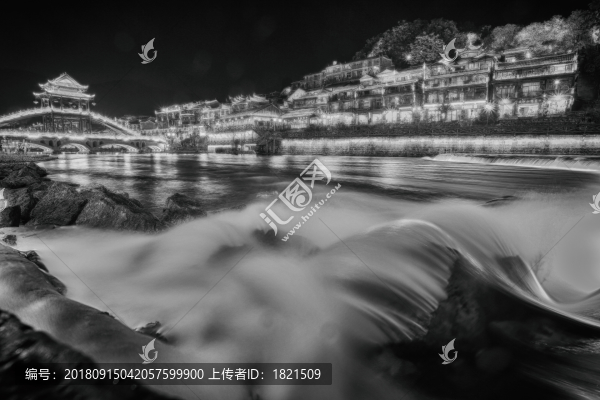 湖南,湘西,鳳凰古城,吊腳樓,沱江,古建筑