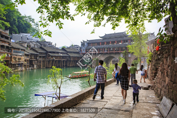 湖南,湘西,鳳凰古城,吊腳樓,沱江,古建筑