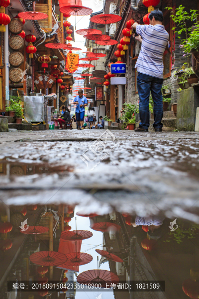 湖南,湘西,鳳凰古城,吊腳樓,沱江,古建筑