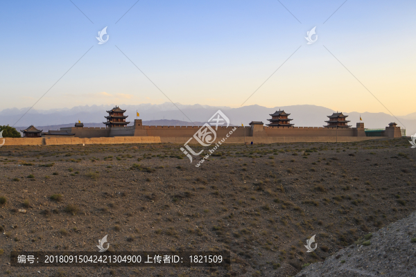 甘肅,嘉峪關(guān),城墻,要塞,絲綢之路,城樓