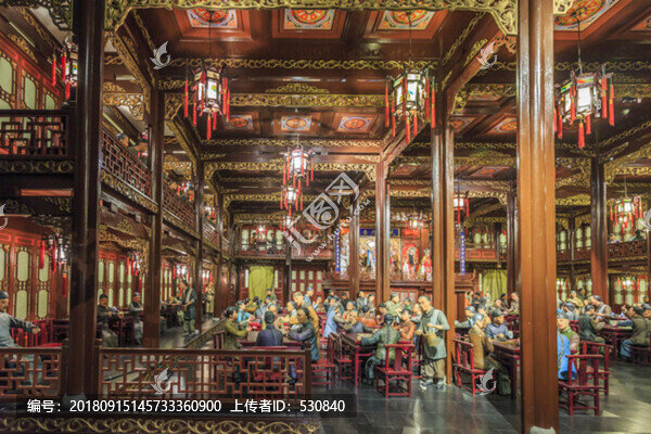 古代茶館戲園子