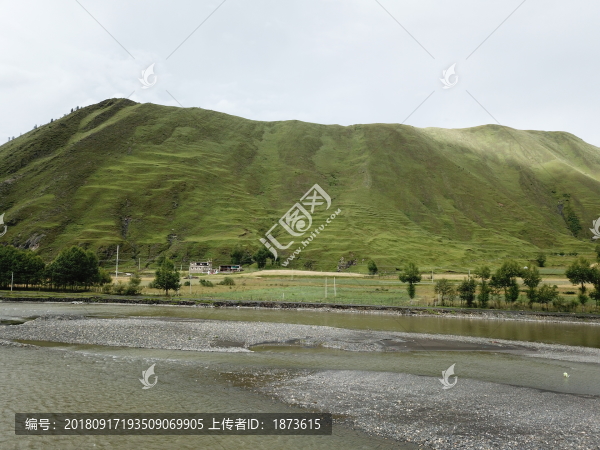雅安古河道航拍
