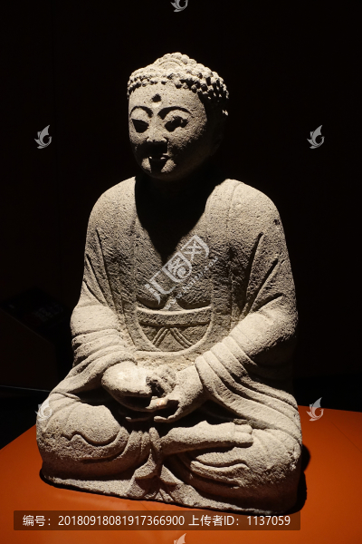 遼金石佛坐像