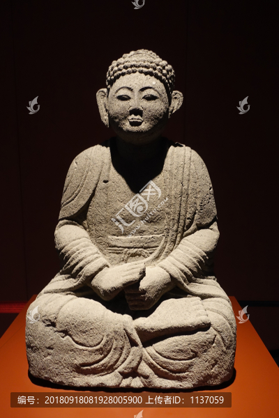 遼金石佛坐像