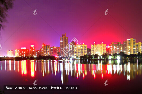棗莊東湖夜景