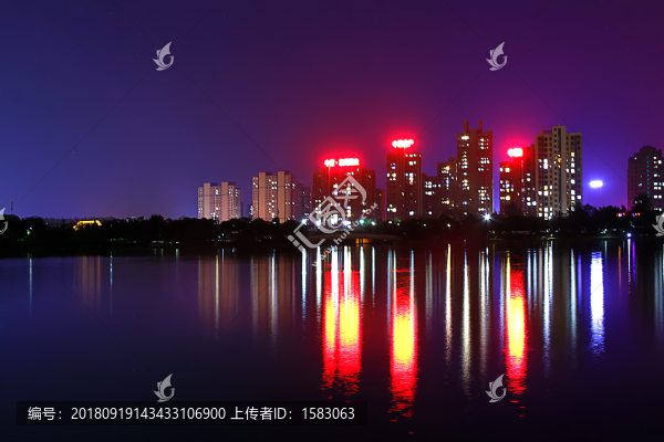 城市夜景背景素材