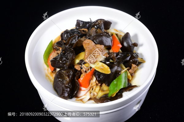 大蔥羊肉炒木耳