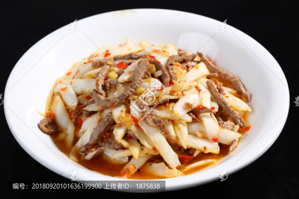 芽白梗子炒牛肉