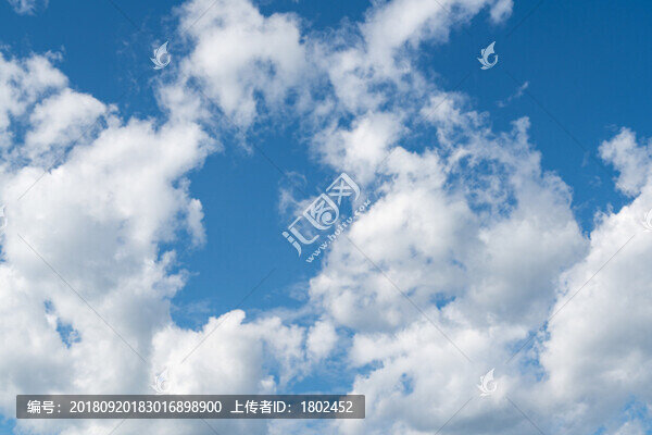 藍天白云天空素材