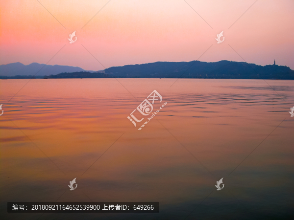 西湖晚霞