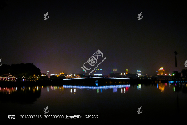西湖斷橋夜景