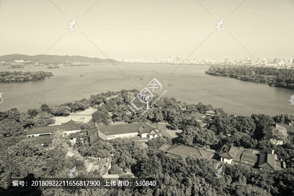 杭州西湖全景