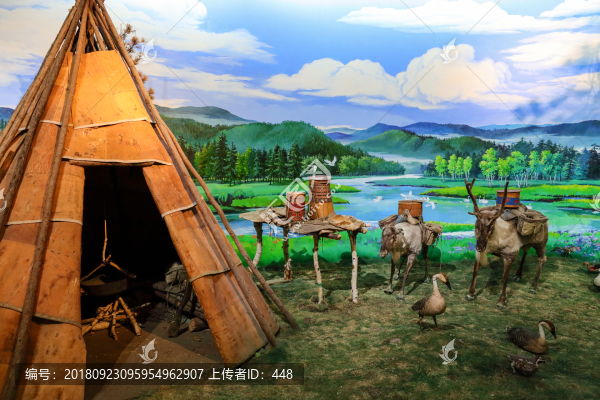 原始牧民居住的窩棚